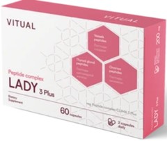 LADY 3 Plus (Clima 3 plus) Peptide Complex – with Zhenoluten, Thyreogen & Ven…