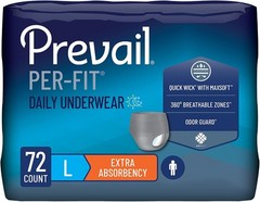 Prevail Per-Fit for Men Daily Protective Underwear – Pull-up Disposable Adult