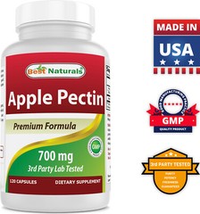 2 Pack Best Naturals apple pectin 700 mg 120 Capsules