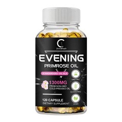 3x Evening Primrose Oil Capsules 1300MG &GLA -Anti-Aging,Whitening 120Caps