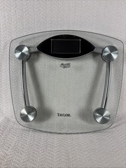 Scale Taylor Precision Clear Glass Digital Bathroom Biggest Loser Scale Works