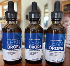 LEAN DROPS 3 Bottles Dietary Supplements 60 ml/2 oz FACTORY SEALED