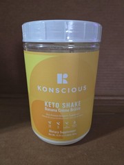 Konscious Keto Shake Banana Creme Brulee Ketogenic