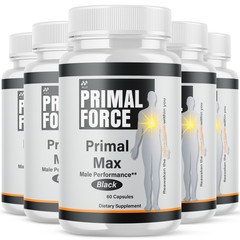 (5 Pack) Primal Force Advanced Male Health Support Max Primalforce 300 Capsules