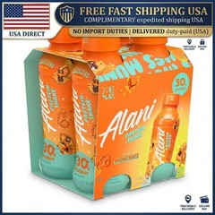 Alani Nu Protein Shake, Munchies, 12 fl oz, 4 Pack, Bottles, 30g Protein, Gluten