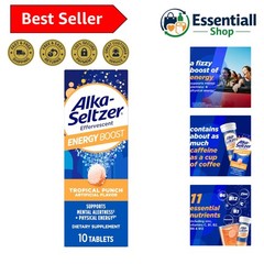 10ct Energy Boost Tablets – Sugar-Free, Caffeine, B Vitamins & Tropical Flavor
