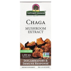 2 X Nature’s Answer, Chaga, Mushroom Extract, Alcohol Free, 1 fl oz (30 ml)