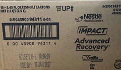 BEST OFFER ….IMPACT ADVANCED RECOVERY® DRINK Vanilla 8.45oz -Case of 10
