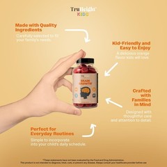 Truheight Brain Growth Gummies Orange Ages 2 All – 3 Gummies Supports