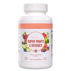 Vital Super Fruits & Veggies Whole Food Immune Support Supplement, 60 Pcs`