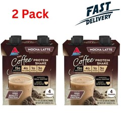 Atkins Protein Shake, Mocha Latte, Keto Friendly, Gluten Free, 8 Ct