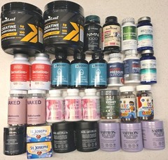 Huge Wholesale Lot Of 30 Assorted Vitamins & Supplements NEW & Sealed 04/2027+