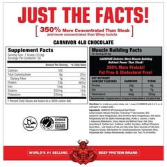 CARNIVOR Beef Protein Isolate 4.19 Pound Muscle Building Supplement Chocolate…