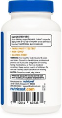 Nutricost N-Acetyl L-Cysteine (NAC) 600mg, 120 Vegan Capsules – Non-GMO-