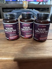 3pack New Advanced Hair Growth 60 days supply – Biotin 10,000 mcg, Collagen