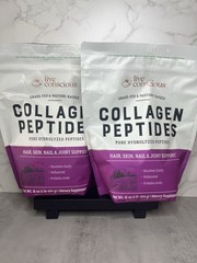 Live Conscious Collagen Peptides Powder Unflavored Two Pack! 16 oz Exp 01/2028