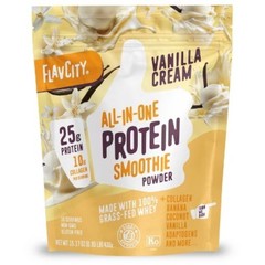 FlavCity Protein Smoothie Powder – 10 Servings – Vanilla Cream