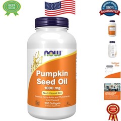 200 Count Pumpkin Seed Oil Softgels – Essential Omega Fatty Acids & Phytosterols