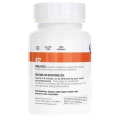 Systemic Formulas Inc Bio Function #22 F+ Female Plus, TWO PACK, Sealed Exp 6/26