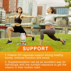 Vitamin D3 10000 IU + K2 MK7 250mcg tablets Immune support strong bones 10-120Pc