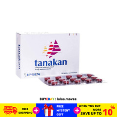 Trial pack 3 strips (45 Tablet) Tanakan 40mg Tablet Ginkgo Biloba Extract 100%