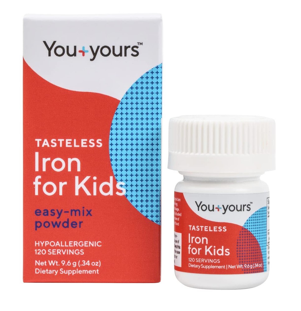 Tasteless Iron Powder for Kids & Toddlers 120 Servings Flavorless Supplement