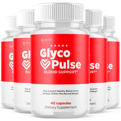 (5 Pack) Glyco Pulse Advanced Blood Support Formula Vitamin GlycoPulse 300 Caps