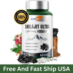 Flynew Shilajit Extract with L-Arginine – Ultra Optimal Potency USA-
