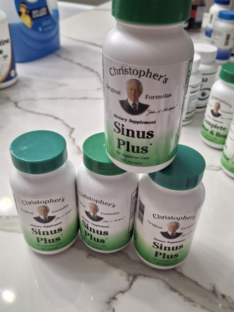 Dr Christopher’s Original Formulas Sinus Plus 100 Vegetarian Capsules 400 4 Pack