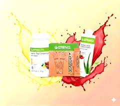 Herbalife Lemon Tea 3.6 oz +Cranberry Aloe Pint+30 Tropical Force LiftOff Sticks