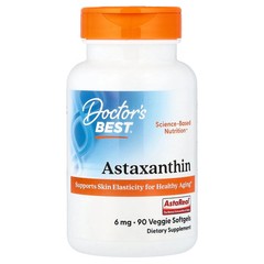 2 X Doctor’s Best, Astaxanthin, 6 mg, 90 Veggie Softgels