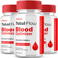 (3 Pack) Total Flow Blood Balance, Blood Optimizer Support (180 Capsules)