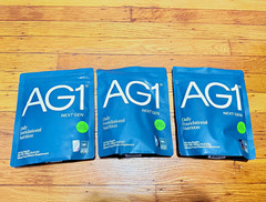 AG1 Next Gen Foundational Nutrition Powder Unflavored 13.8 oz NSF Sport 09/26