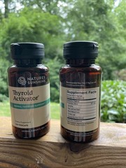 TWO BOTTLES of Natures Sunshine Thyroid Activator 100caps Each Bottle