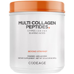Codeage Hydrolyzed Multi Collagen Peptides Powder Unflavored 20oz Supplement