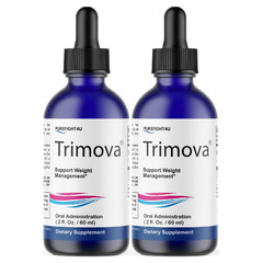 Trimova Drops Supplement, Formula for Weight Management-2floz | 60ml, 2 Bottles