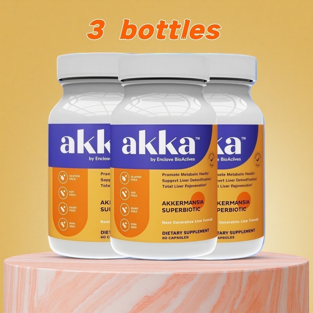 3PCS AKKA-Premium Liver Cleanse Detox&Repair Superbiotic,Gut Health,Milk Thistle