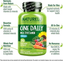 Naturelo One Daily Multivitamin For Men 240 vcaps