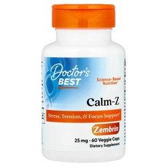 2 X Doctor’s Best, Calm-Z , 25 mg, 60 Veggie Caps