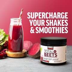 Force Factor Total Beets Drink Mix 7.4 Ounce (Pack of 1), White (Packaging)