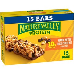 Nature Valley Protein Chewy Snack Bars, Peanut Butter Dark Chocolate, 15 Bars