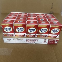 (LOT OF 20 ) Schiff Move Free Ultra Triple-Action Tablets – 75 Count