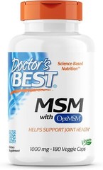 Doctors Best MSM Methylsulfonylmethane 180 Count Pure Nutritional Supplement