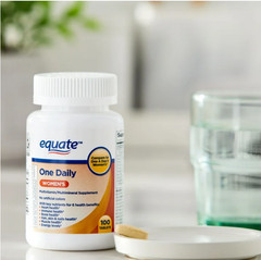 Equate One Daily Women’s Tablets Multivitamin/Multimineral Supplement, 100 Count