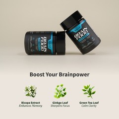 Organic Nootropic Brain Booster Improve Brain Focus, Clarity And Memory – 60ct