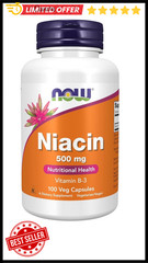 Niacin 100 Caps 500Mg by Now Foods