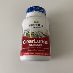 Ridgecrest ClearLungs Classic 120 capsules Exp. 12/2027