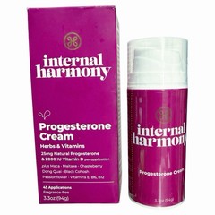 Internal Harmony PROGESTERONE CREAM Menopause Support ~ Best By: 4/2027 ~ NIB
