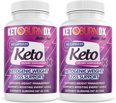 Keto Burn DX, Advanced Formula, Made in The USA, (2 Bottle Pack), 60 Day Supply
