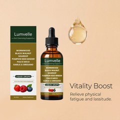 LUMVELLE Wild Harvested Wormwood Herbal Liquid Botanical Supplement Drops 2PCS